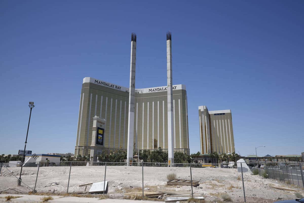 Concrete towers across from Mandalay Bay: explained | Las Vegas Review-Journal
